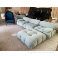 Divano modulare comodo divano da boucle resistente